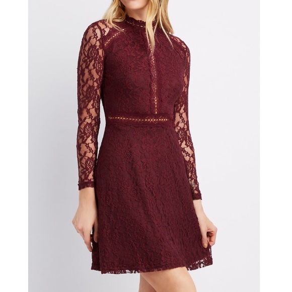 Charlotte Russe Dresses & Skirts - 💋Long Sleeve Lace Dress💋